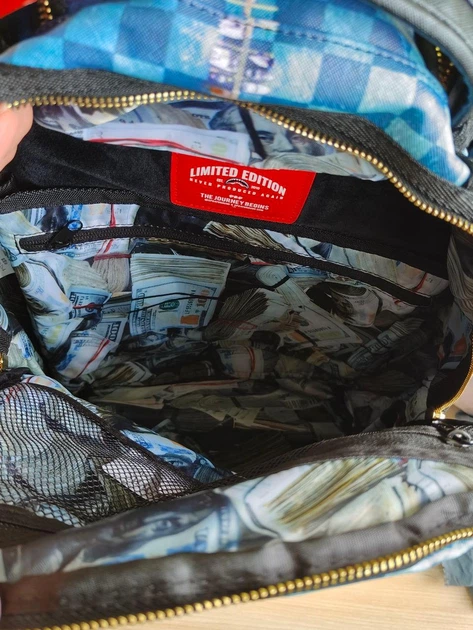 Рюкзак унисекс Sprayground Money Island Limited Edition 910B2800NSZ Синій - изображение 13