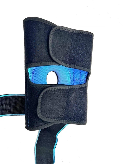 Бандаж на колено, наколенник с боковыми стабилизаторами MWKS 87170 KNEE SUPPORT, цвет черный - изображение 6
