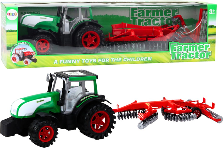 Traktor Leantoys z przyczepą (5905991017998) - obraz 2