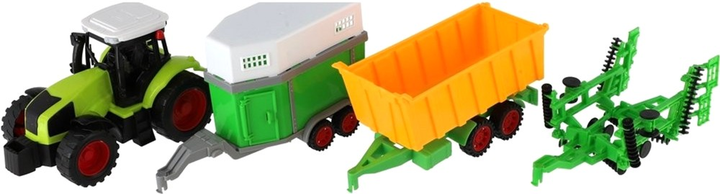 Traktor Toys Paweł Wojda Farma z 2 przyczepami i sprzętem rolniczym (5903940018218) - obraz 3