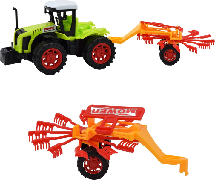 Traktor Toys Paweł Wojda Farma z kosiarką rotacyjną grabiami i cysterną (5903940018331) - obraz 3