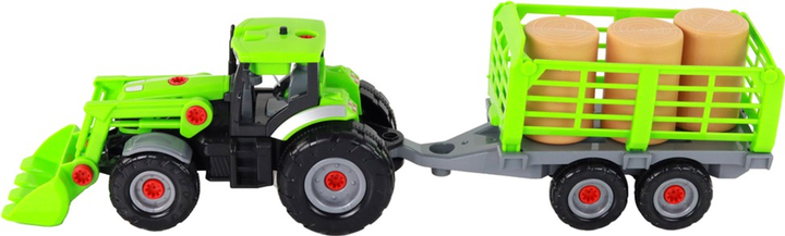 Traktor do skręcania LEAN Toys z przyczepą i akcesoriami (5905991000167) - obraz 4