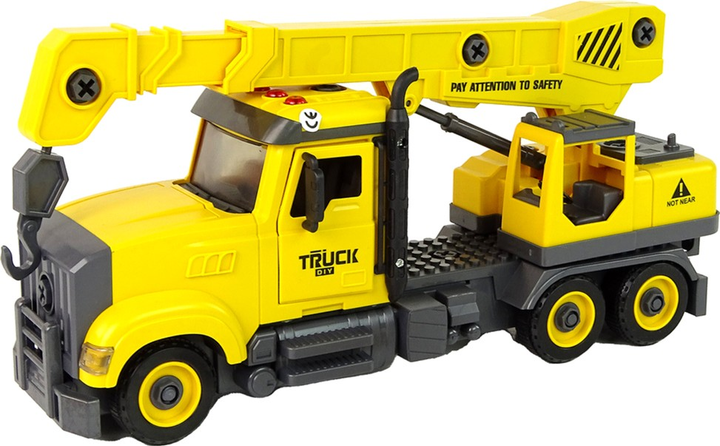 Автокран для складання LEAN Toys з аксесуарами (5905679074565) - зображення 3