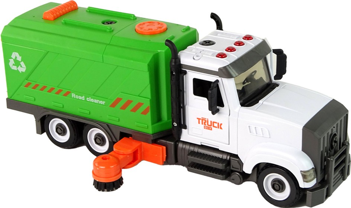 Ciężarówka sprzątająca do skręcania LEAN Toys z akcesoriami (5905679074671) - obraz 3