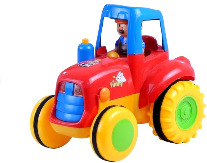 Трактор LEAN Toys з причепом та тваринами зі світлом та звуком (5905323211216) - зображення 3