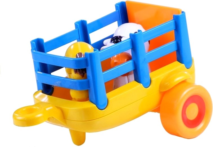 Трактор LEAN Toys з причепом та тваринами зі світлом та звуком (5905323211216) - зображення 5