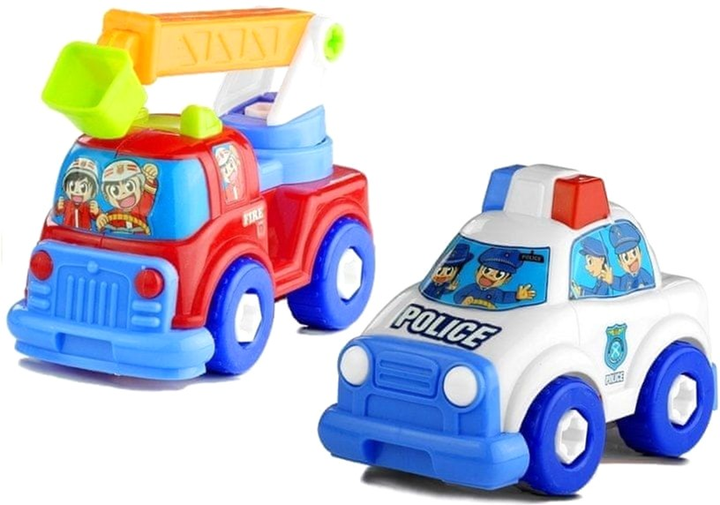 Laweta LEAN Toys z 2 autkami narzędziami i znakami drogowymi (5902808156529) - obraz 3