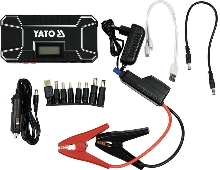 Пусковая-зарядная батарея YATO емкость 12 Ач 300/500 А USB 5 В 2 А (YT-83082) - изображение 4