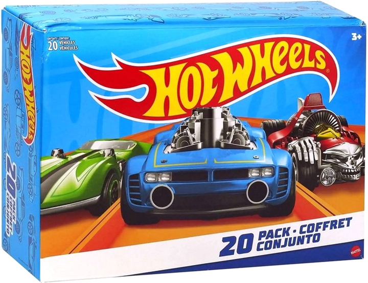 Набір транспортних засобів Hot Wheels 20 шт (0887961406559) - зображення 1