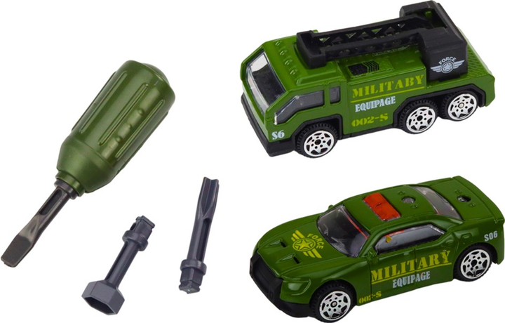 Czołg wojskowy do skręcania LEAN Toys DIY Zielony (5905991018575) - obraz 4