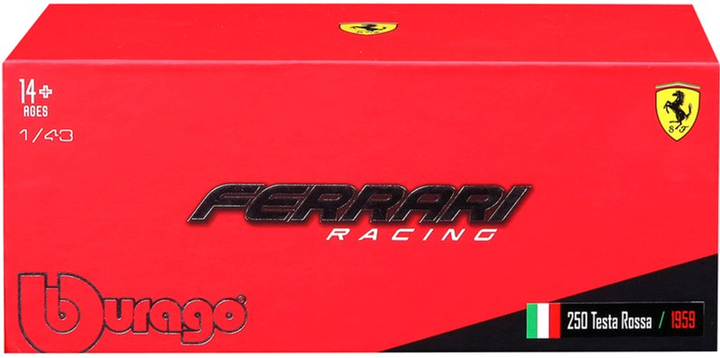 Металева модель автомобіля Bburago Ferrari 250 Testa Rossa 1959 1:43 (4893993363070) - зображення 9