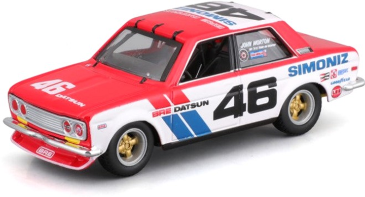 Металева модель автомобіля Bburago Bre Datsun 510 Race 1:43 (4893993383016) - зображення 3