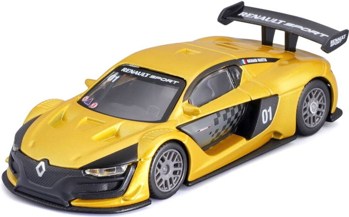 Metalowy model samochodu Bburago Renault Sport R.S. 01 1:43 Złoty (4893993383047) - obraz 1