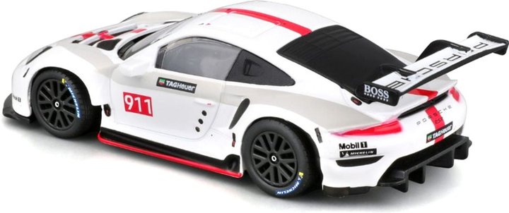 Metalowy model samochodu Bburago Porsche 911 RSR 1:43 Biały (4893993383023) - obraz 2