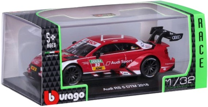 Metalowy model samochodu Bburago Audi RS 5 DTM 1:32 (4893993411603) - obraz 1