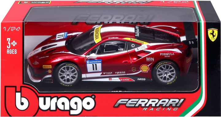 Metalowy model samochodu Bburago Ferrari 488 Challenge 1:24 (4893993263080) - obraz 1