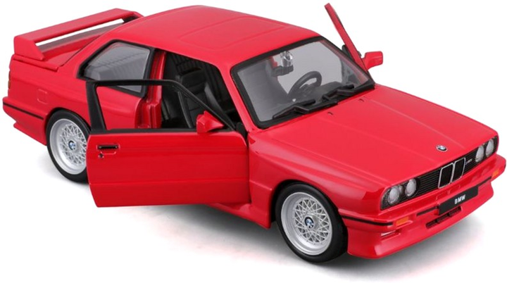 Металева модель автомобіля Bburago BMW 3 Series 1988 1:24 Червона (4893993211005) - зображення 11