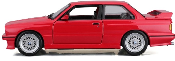 Металева модель автомобіля Bburago BMW 3 Series 1988 1:24 Червона (4893993211005) - зображення 12