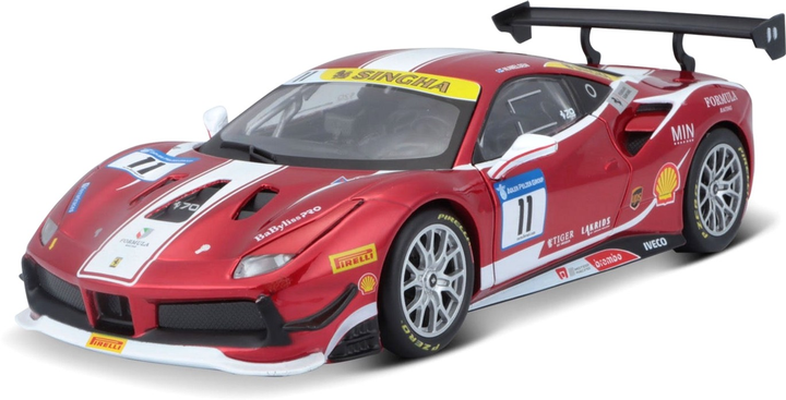 Metalowy model samochodu Bburago Ferrari 488 Challenge 1:24 (4893993263080) - obraz 13