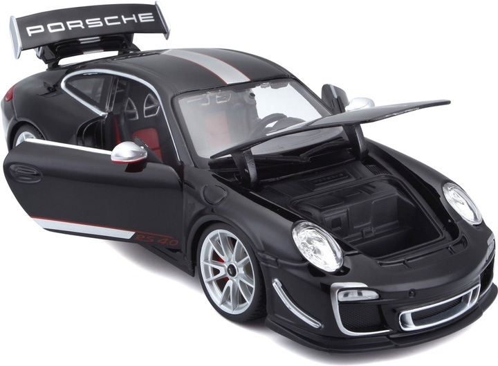 Metalowy model samochodu Bburago Porsche GT3 RS 4.0 1:18 Czarny (4893993002672) - obraz 12