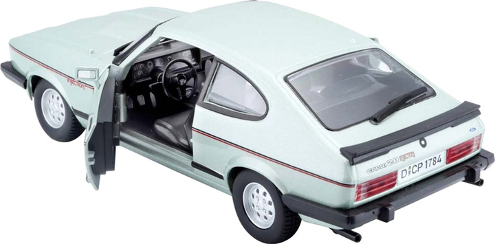 Metalowy model samochodu BBurago Ford Capri 1982 1:24 Zielony metalik (4893993210930) - obraz 4
