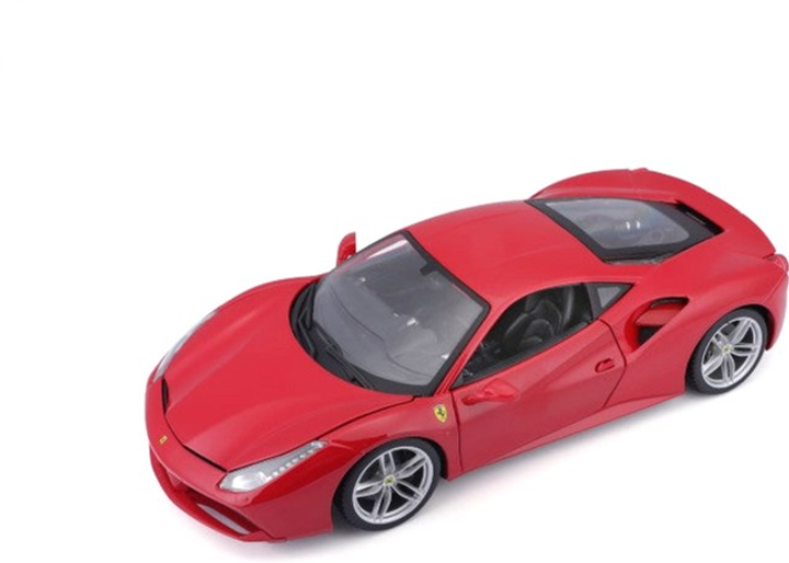 Metalowy model samochodu BBurago Ferrari 488 GTB 1:18 Czerwony (4893993160082) - obraz 2