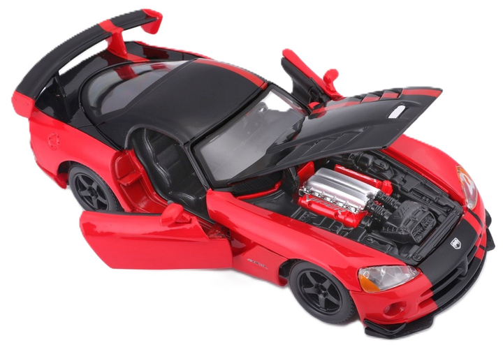 Metalowy model samochodu BBurago Dodge Viper SRT 10 ACR 1:24 Czerwony (4893993221141) - obraz 5