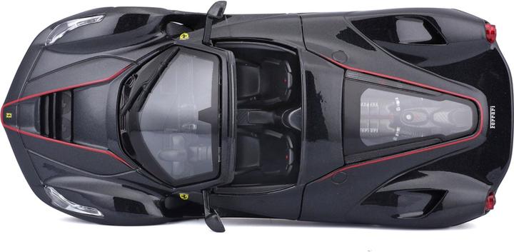 Металева модель автомобіля BBurago Laferrari Aperta 1:24 Чорна (4893993012220) - зображення 8