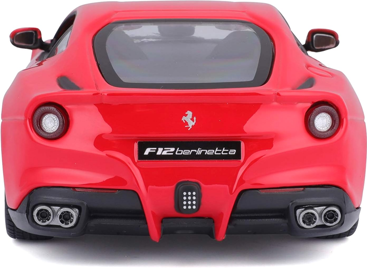 Metalowy model samochodu BBurago Ferrari F12 Berlinetta 1:24 Czerwony (4893993260072) - obraz 6