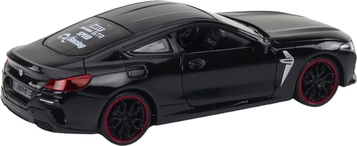 Metalowy model samochodu LEAN Toys sportowego z napędem ciernym 1:24 Czarny (5905991019350) - obraz 3