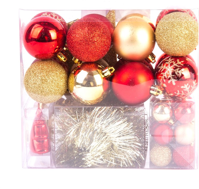 Komplet bombek Fééric Lights and Christmas na choinkę + gwiazda, 44 sztuk w komplecie (3560239511212) - obraz 3