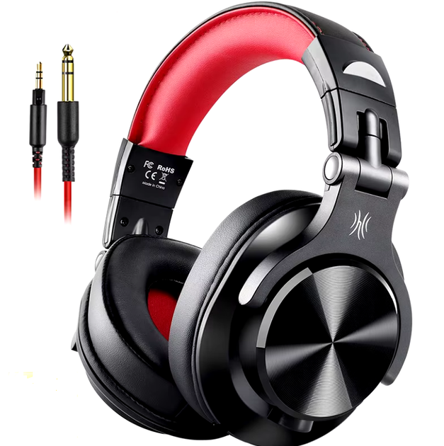 Наушники OneOdio Fusion Wireless A71 студийные диджейские полноразмерные Red - Фото 1 Наушники OneOdio Fusion Wireless A71 студийные диджейские полноразмерные Red - изображение 1