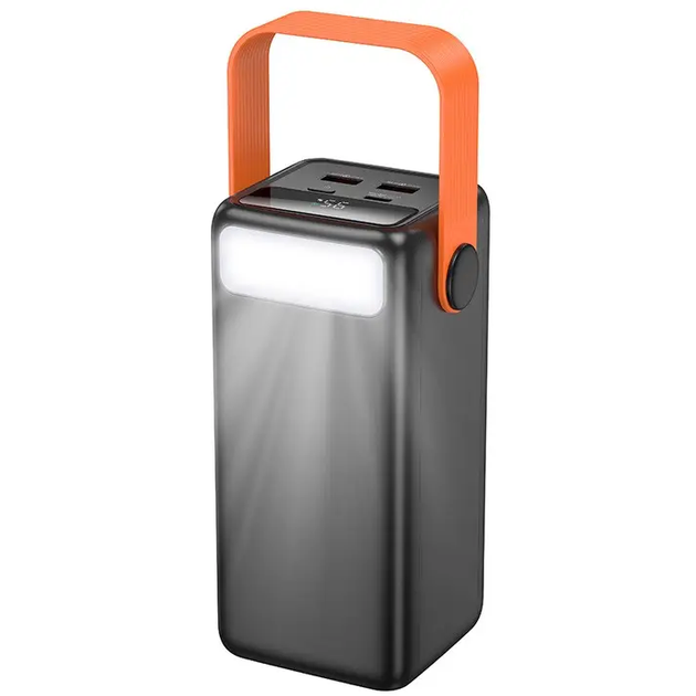 Powerbank BOROFONE зі швидкою зарядкою 22.5W BJ66A 50000 mAh з ліхтарем чорний G-11774 - изображение 3