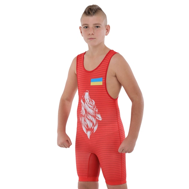 Трико для борьбы детское Ukraine SP-Sport 6606 размер 5XS (138-142см) Red - Фото 2 Трико для борьбы детское Ukraine SP-Sport 6606 размер 5XS (138-142см) Red - изображение 2