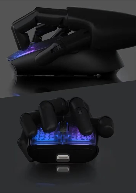 Мышь беспроводная Attack Shark X5 с аккумулятором и подсветкой 2,4G+Bluetooth Black - изображение 8