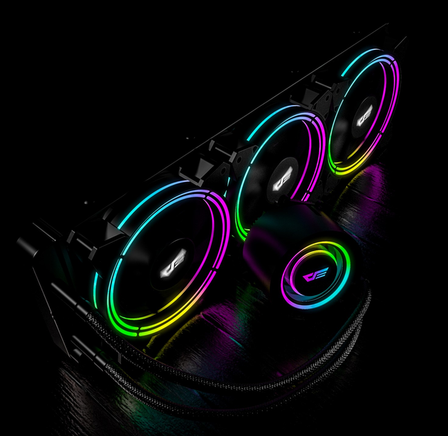 Система жидкостного охлаждения Darkflash Symphony TR360 Black - изображение 6