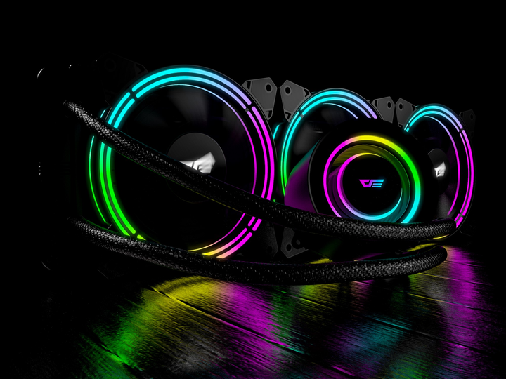 Система жидкостного охлаждения Darkflash Symphony TR360 Black - изображение 7