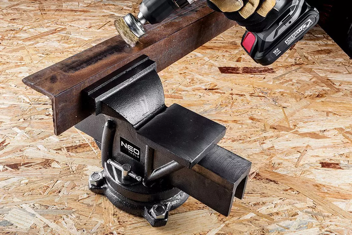 Imadło ślusarskie NEO Tools 125 mm 35-012 (5907558400779) - obraz 7