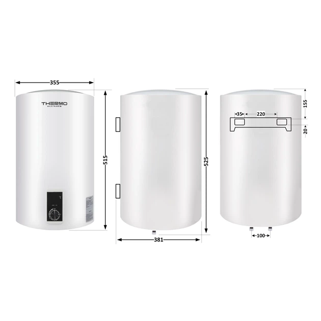 Водонагреватель электрический Thermo Alliance 30 л вертикальный, сухой ТЭН 1,6 кВт D30V16J1(D)K - изображение 2