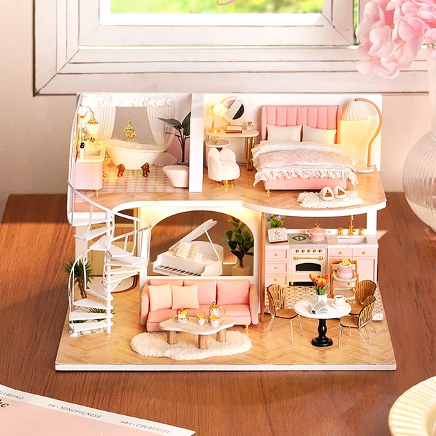 Кукольный дом конструктор DIY Cute Room L-033 Шепот утром румбокс
