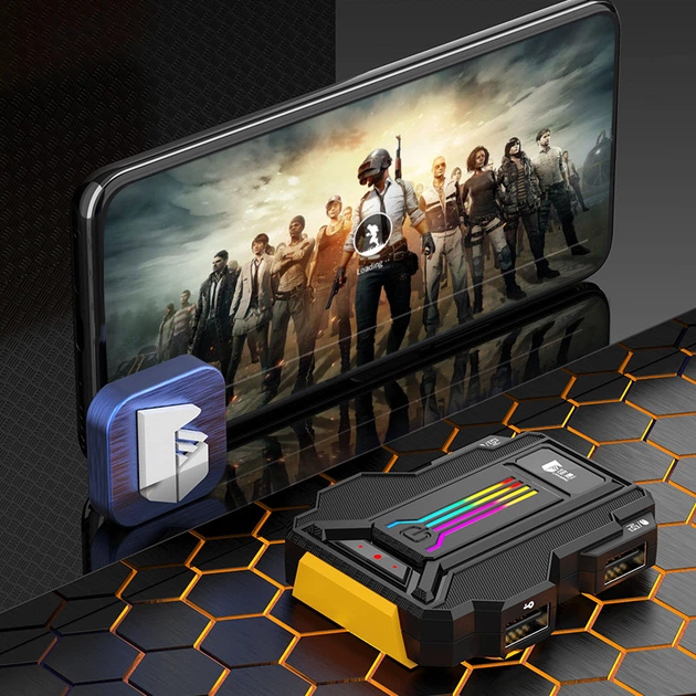 Конвертер проводной игр клавиатурой мышью на смартфоне планшеті GamWing LieYing Shadow Hunter RGB Android - Фото 7 Конвертер проводной игр клавиатурой мышью на смартфоне планшеті GamWing LieYing Shadow Hunter RGB Android - изображение 7