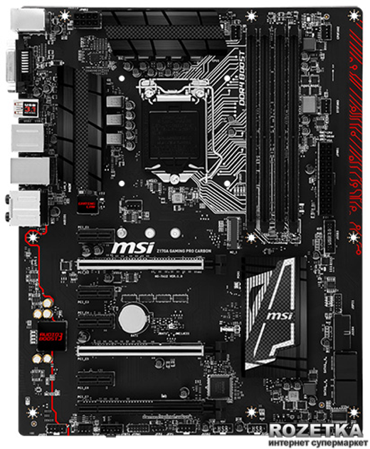 Материнская плата MSI Z170A Gaming Pro Carbon (s1151, Intel Z170, PCI ...