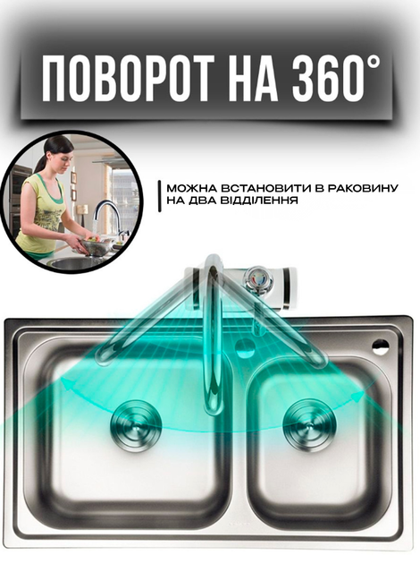 Водонагреватель проточный с индикацией температуры электрический кран с Led дисплеем BRS White - изображение 8