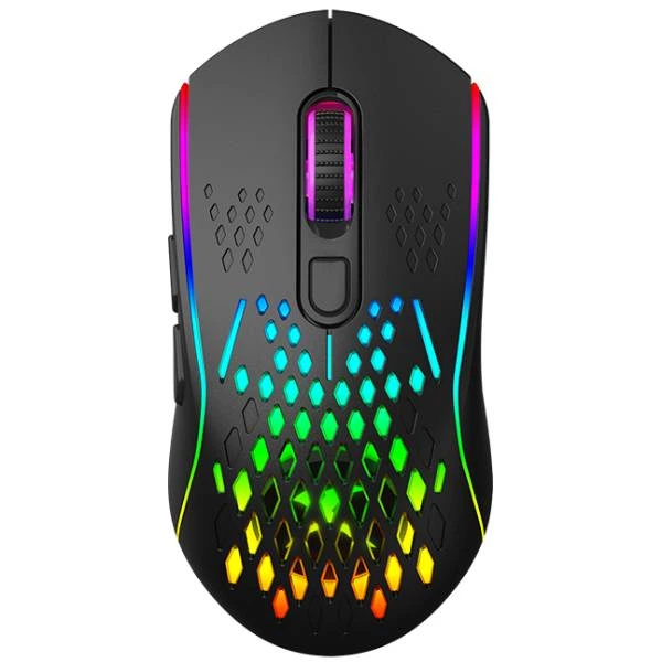 Беспроводная игровая мышка XTRIKE ME GW-611 8000dpi 7кн RGB Black - Фото 1 Беспроводная игровая мышка XTRIKE ME GW-611 8000dpi 7кн RGB Black - изображение 1