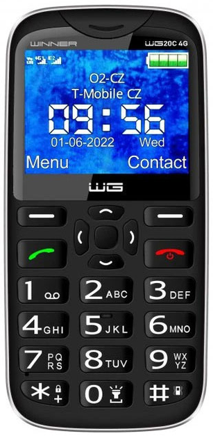 Telefon komórkowy Winner Group WG20C Black (8591194113758) - obraz 1