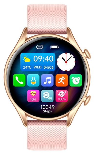 Smartwatch myPhone Watch EL Gold-Pink (SMA002669) - obraz 2