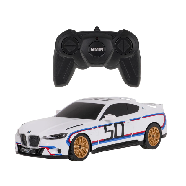 Машинка RASTAR BMW 3.0 CSL R/C 1:24 білий 92900 - зображення 2