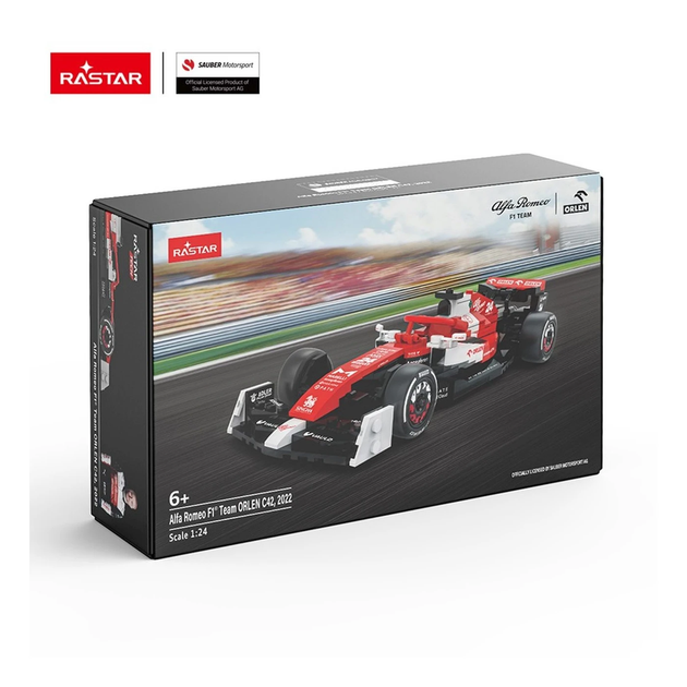 Конструктор RASTAR Alfa Romeo F1 C42 1:24 340 шт. красный 92300 - Фото 7 Конструктор RASTAR Alfa Romeo F1 C42 1:24 340 шт. красный 92300 - изображение 7