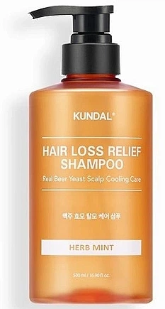 Шампунь "Herb Mint" - Kundal Beer Yeast Hair Loss Relief Shampoo 500ml (1181561-2118101233-2) - Фото 1 Шампунь "Herb Mint" - Kundal Beer Yeast Hair Loss Relief Shampoo 500ml (1181561-2118101233-2) - изображение 1