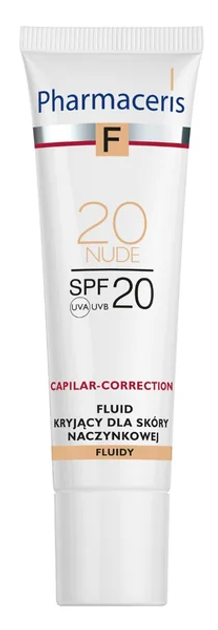 Podkład nawilżający Pharmaceris F Capilar-Correction Fluid SPF 20 20 Nude 30 ml (5900717154711) - obraz 1